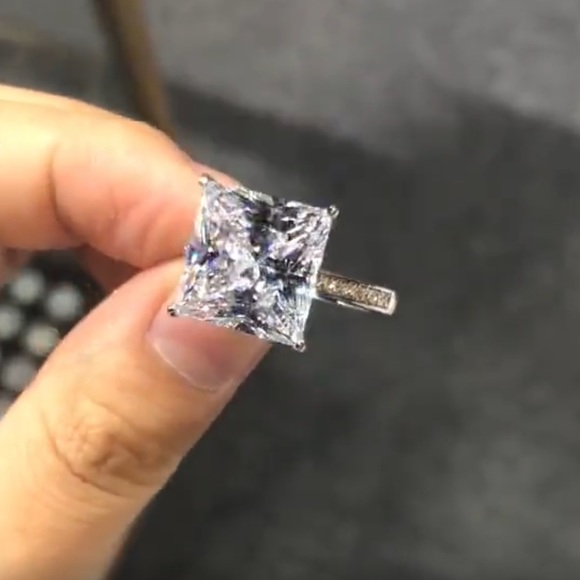 9.52ct Princess Cut Ring - Picture 11 of 17